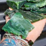 500g Raw Nephrite Jade Greenstone Carving Slices & Offcuts