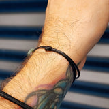 Greenstone Cube Simplistic Cord Bracelet