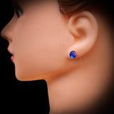 Childrens 925 Sterling Silver Galaxy Stud Earrings