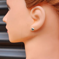 925 Sterling Silver Skull Stud Earrings