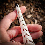Fish Tails Bone Carving Pendant Necklace - NZ Maori Inspired