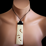 XL Koru Toki Bone Carving Pendant Necklace