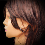 25mm Solid 925 Sterling Silver Round Hoop Earrings