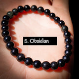 6mm Gemstone Elastic Bracelets