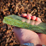 620g Raw Nephrite Jade Carving Slice (R14B706)