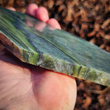 776g Raw Nephrite Jade Carving Slice (R14B705)