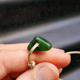 NZ Greenstone Pounamu One Off Macrame Anklet (1A3-773)