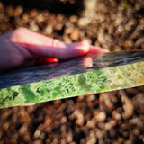 653g Raw Nephrite Jade Carving Slice (R14B718)