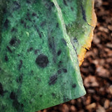866g Raw Nephrite Jade Carving Slices (R14B774)