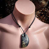 Natural Jade Freeform Pendant Necklace (N1182)