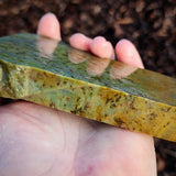 598g Raw Nephrite Jade Carving Slice (R14B678)
