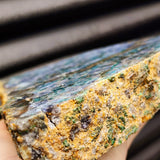 1.8kg Natural Iolite with Green Tourmaline Carving Slice (R14B475)