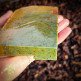 629g Raw Nephrite Jade Carving Slice (R14B665)