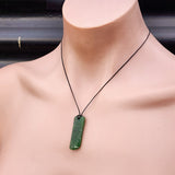 Natural Greenstone Pendant Necklace (AJJC2467)