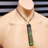 XL NZ Greenstone Pounamu Toki Pendant Necklace (N454)