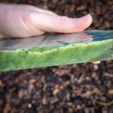 860g Raw Nephrite Jade Carving Slice (R14B660)