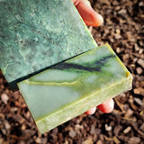 660g Raw Nephrite Jade Carving Slices (R14B764)