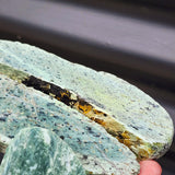 1kg Raw New Zealand Greenstone / Pounamu Carving Slices (R14B216)