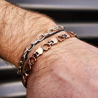 Copper Magnetic Heart Chain Bracelet