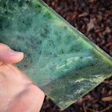 811g Raw Nephrite Jade Carving Slice (R14B668)
