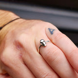 Solid 925 Sterling Silver Skull Ring
