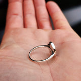 Solid 925 Sterling Silver & Natural Turquoise 13.5mm Round Signet Ring