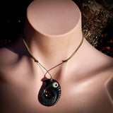 Mania Koru Bone Carving Pendant Necklace - NZ Maori Inspired