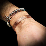 Copper Magnetic Flower Cuff Bracelet