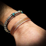 Copper Magnetic & Steel Cuff Bracelet