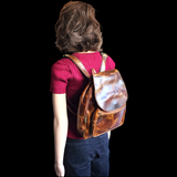 Genuine Leather Backpack - Vintage Brown