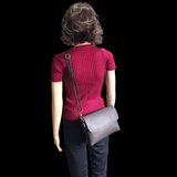 Genuine Leather Shoulder Bag - Chocolate Brown