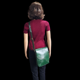 Genuine Leather Shoulder Bag - Green