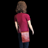 Genuine Leather Shoulder Bag - Vintage Brown