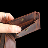 Genuine Leather Wallet - Vintage Brown