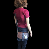 Genuine Leather & Cow Hair Handbag Shoulder Bag - Black & Cow Hair