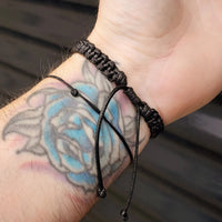 Greenstone Macrame Cube Bracelets