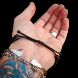 Natural Jade Cylinder Macrame Bracelet