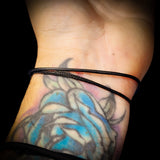 NZ Greenstone Pounamu Cube Simplistic Cord Bracelet