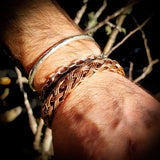 Handmade Solid Copper Wire Wrap Celtic Knot Cuff Bracelet