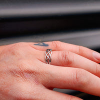 Solid 925 Sterling Silver Celtic Knot Ring