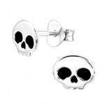 925 Sterling Silver Skull Stud Earrings
