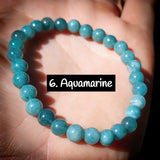 6mm Gemstone Elastic Bracelets