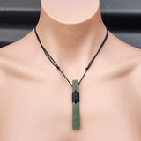 NZ Greenstone Pounamu Toki Pendant Necklace (N111)