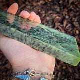 900g Raw Nephrite Jade Carving Slice (R14B658)
