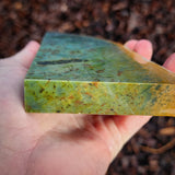 547g Raw Nephrite Jade Carving Slice (R14B657)