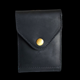 (CLEARANCE) Genuine Leather Fold Over Card Holder - Multiple Color Options