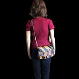 Genuine Leather & Cow Hair Handbag - Tiger Print