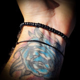 Nephrite Jade / Greenstone & Black Coconut Wood Bracelet