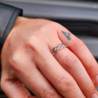 Solid 925 Sterling Silver Celtic Knot Ring