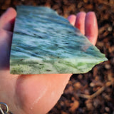 577g Raw Nephrite Jade Carving Slice (R14B697)